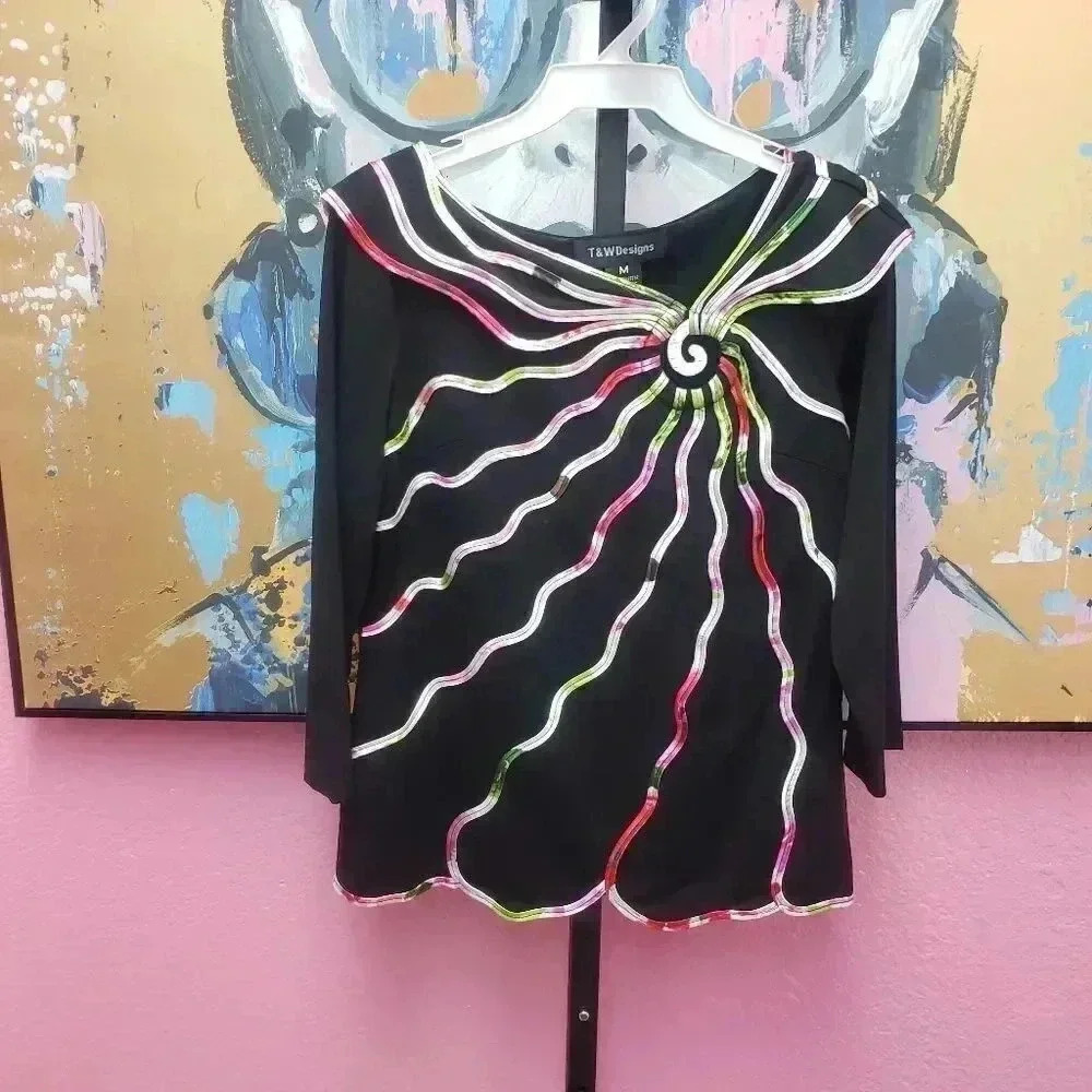 T & W Designs Colorful Top